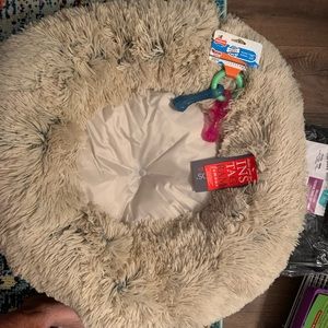 Pet bed, cage and toys….